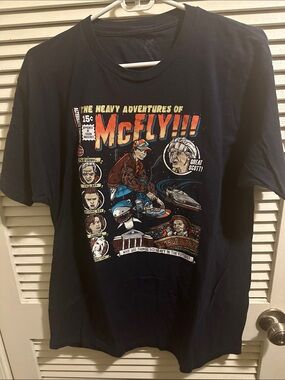 McFly Graphic Tee - Black Vintage-Style Men's Shirt